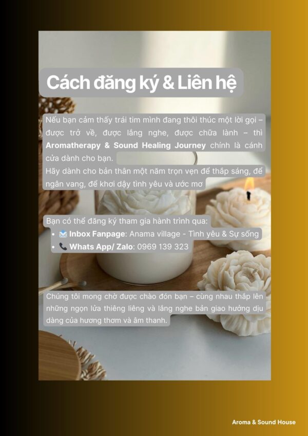 hành trình chữa lành với hương và Âm thanh