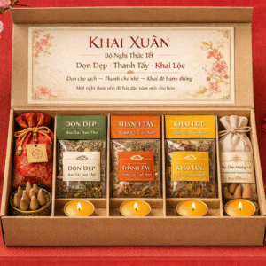 khai xuân bộ nghi thức dọn dẹp thanh tẩy khai lộc