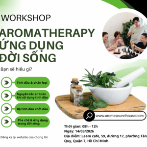workshop aromatherapy Ứng dỤng ĐỜi sỐng